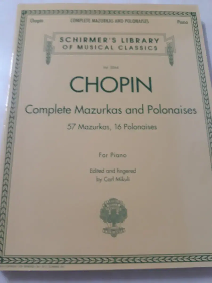 CHOPIN Mazurkas and Polonaises  (새책 )